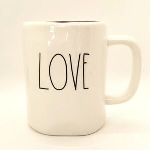 Rae Dunn Artisan Collection Love Mug red & white
